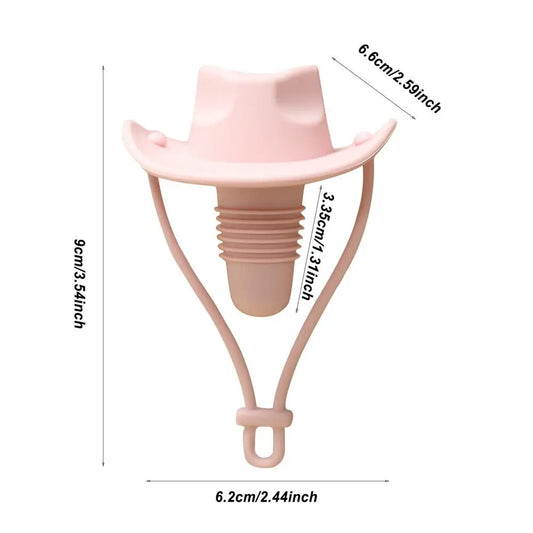 Wine Bottle Stoppers Silicone Champagne Bottle Cowboy Hat Funny Stopper Reusable Wine Preserver Beverage Preservation Wine