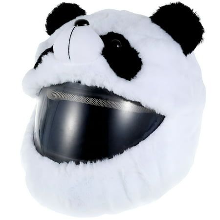 Motorcycle Helmet Plush Protective Cover Riding Helmet Head Cover Cute Cartoon Panda Helmet Cover